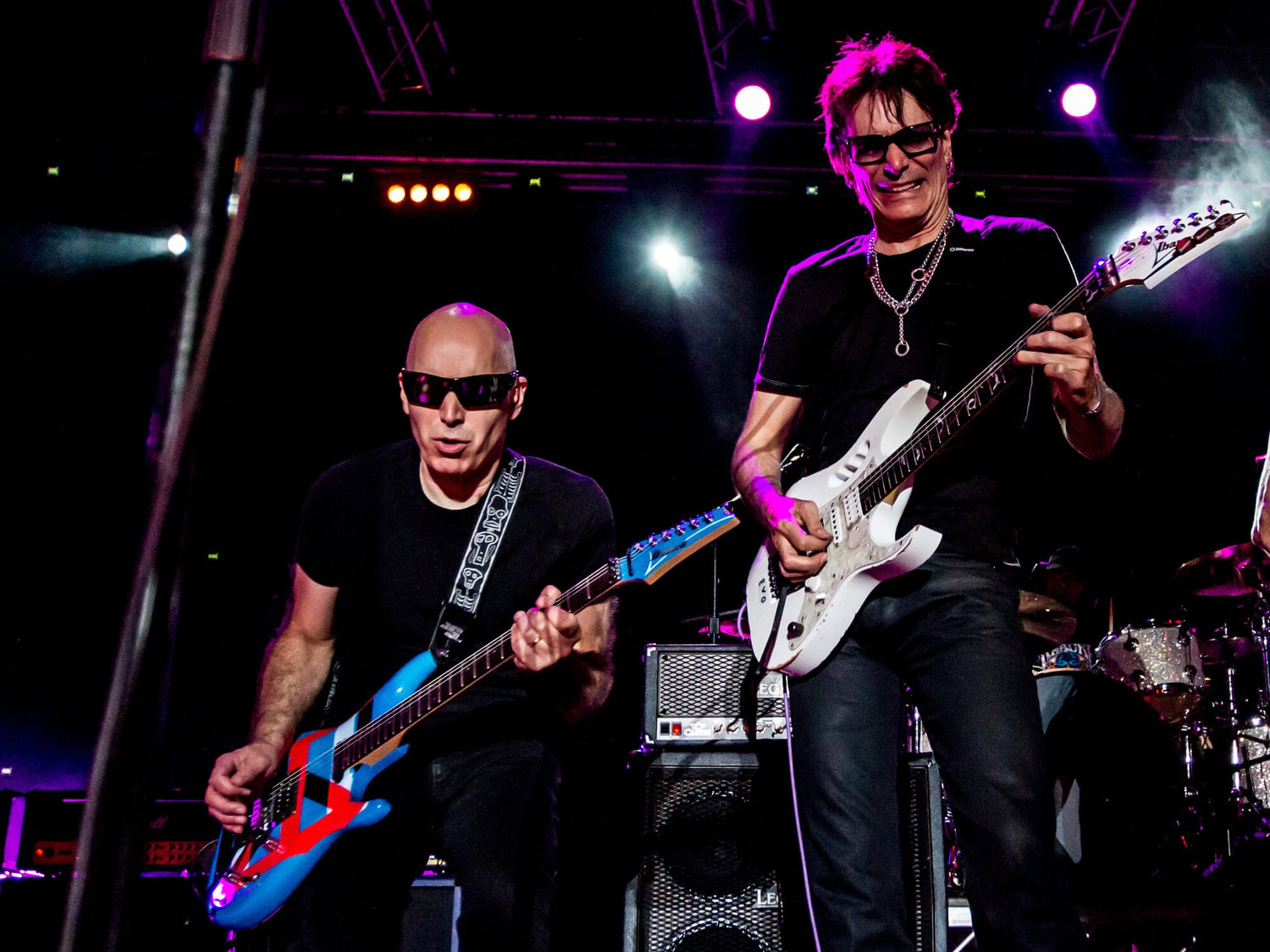 Legendary Guitar Icons Joe Satriani and Steve Vai Bringing SATCHVAI Band to Leader Bank Pavilion on May 20, 2026