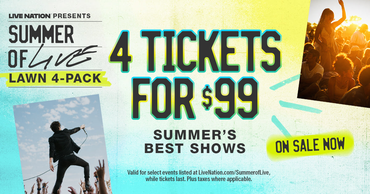 4 Lawn Tickets for $99 Available Now for Concerts at Xfinity Center As Live Nation’s Summer Of Live Continues