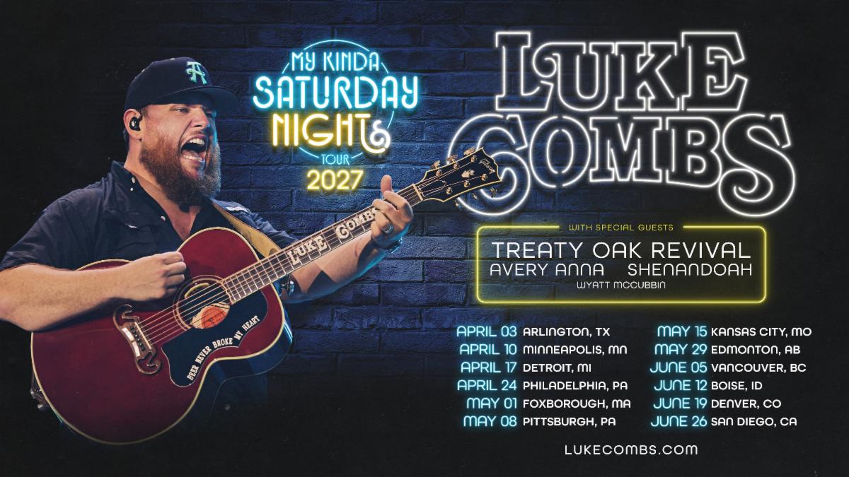 Luke Combs extends record-breaking “My Kinda Saturday Night Tour”